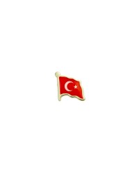 Türk Bayrağı Zamak Metal Yaka Rozeti 1 Adet Türk Bayrağı Zamak Metal Yaka Rozeti 1 Adet