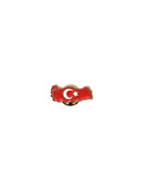 Türkiye Haritası Ay Yıldız Metal Yaka Rozeti 1 Adet Türkiye Haritası Ay Yıldız Metal Yaka Rozeti 1 Adet
