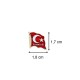 Türkiye Yazılı Türk Bayrağı Metal Yaka Rozeti 1 Adet