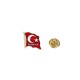 Türkiye Yazılı Türk Bayrağı Metal Yaka Rozeti 1 Adet