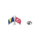 Bosna Hersek Türkiye Flamalı Bayrak Metal Yaka Rozeti 1 Adet Bosna Hersek Türkiye Flamalı Bayrak Metal Yaka Rozeti 1 Adet