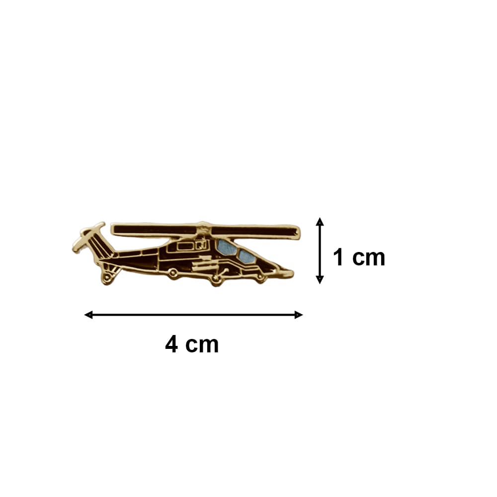 Gold Renk Helikopter Metal Yaka Rozeti 1 Adet