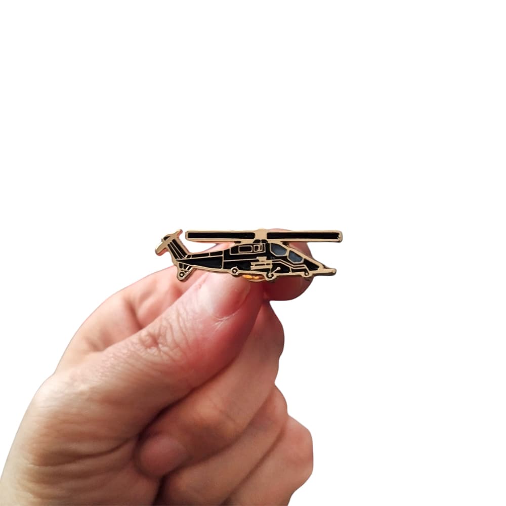 Gold Renk Helikopter Metal Yaka Rozeti 1 Adet
