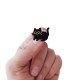 Siyah Kedi Tasarımlı Metal Yaka Rozeti 1 Adet