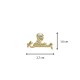 Atatürk Silüet İmza Tasarımlı Gold Renk Metal Yaka Rozeti 1 Paket 12li