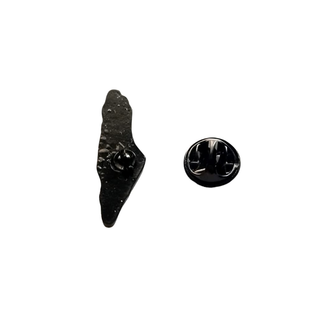 Ortası Kırmızı Dışı Siyah Renkli Filistin Haritası Metal Yaka Rozeti 1 Adet
