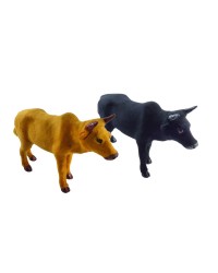 Plastik Üzeri Kadife Kumaş Kaplı Dekoratif 22 x 13,5 cm Boğa Öküz Biblosu Sarı Siyah Set Plastik Üzeri Kadife Kumaş Kaplı Dekoratif 22 x 13,5 cm Boğa Öküz Biblosu Sarı Siyah Set