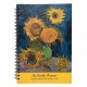 Van Gogh Vazoda Ayçiçekleri Sert Kapak Spiralli Haftalık Planlayıcı Defter