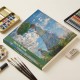 Claude Monet Şemsiyeli Kadın Tasarımlı 20x20 cm Karakalem Eskiz Defteri ( 60 Yaprak )