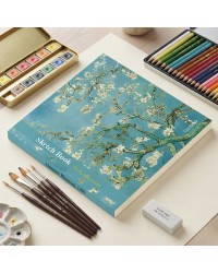 Van Gogh Badem Çiçeği Tasarımlı 20x20 cm Karakalem Eskiz Defteri (60 Yaprak) Van Gogh Badem Çiçeği Tasarımlı 20x20 cm Karakalem Eskiz Defteri (60 Yaprak)