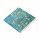 Van Gogh Badem Çiçeği Tasarımlı 20x20 cm Karakalem Eskiz Defteri (60 Yaprak)