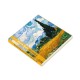Van Gogh Buğday Tarlası ve Serviler Tasarımlı 20x20 cm Karakalem Eskiz Defteri (60 Yaprak)