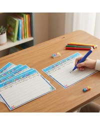 A4 Boyutunda Çift Taraflı Yazı ve Matematik Çalışma Kartı 1 Paket 10lu A4 Boyutunda Çift Taraflı Yazı ve Matematik Çalışma Kartı 1 Paket 10lu