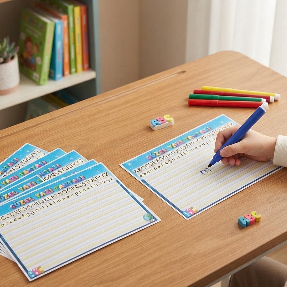 A4 Boyutunda Yazı ve Matematik Çalışma Kartı 1 Paket 10lu A4 Boyutunda Yazı ve Matematik Çalışma Kartı 1 Paket 10lu