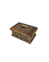 Büyük Boy Oyma Desenli Ahşap Dikdörtgen Tasarımlı Tip Box Bahşiş Kutusu 1 Adet Büyük Boy Oyma Desenli Ahşap Dikdörtgen Tasarımlı Tip Box Bahşiş Kutusu 1 Adet