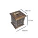 Oyma Desenli Ahşap Dikey Tip box Bahşiş Kutusu 1 Adet