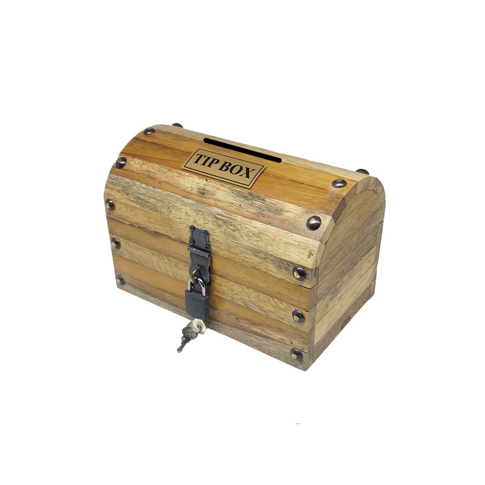 Sandık Tasarımlı Ahşap Iroko Ağacından Dekoratif Tip Box Bahşiş Kutusu 1 Adet Sandık Tasarımlı Ahşap Iroko Ağacından Dekoratif Tip Box Bahşiş Kutusu 1 Adet