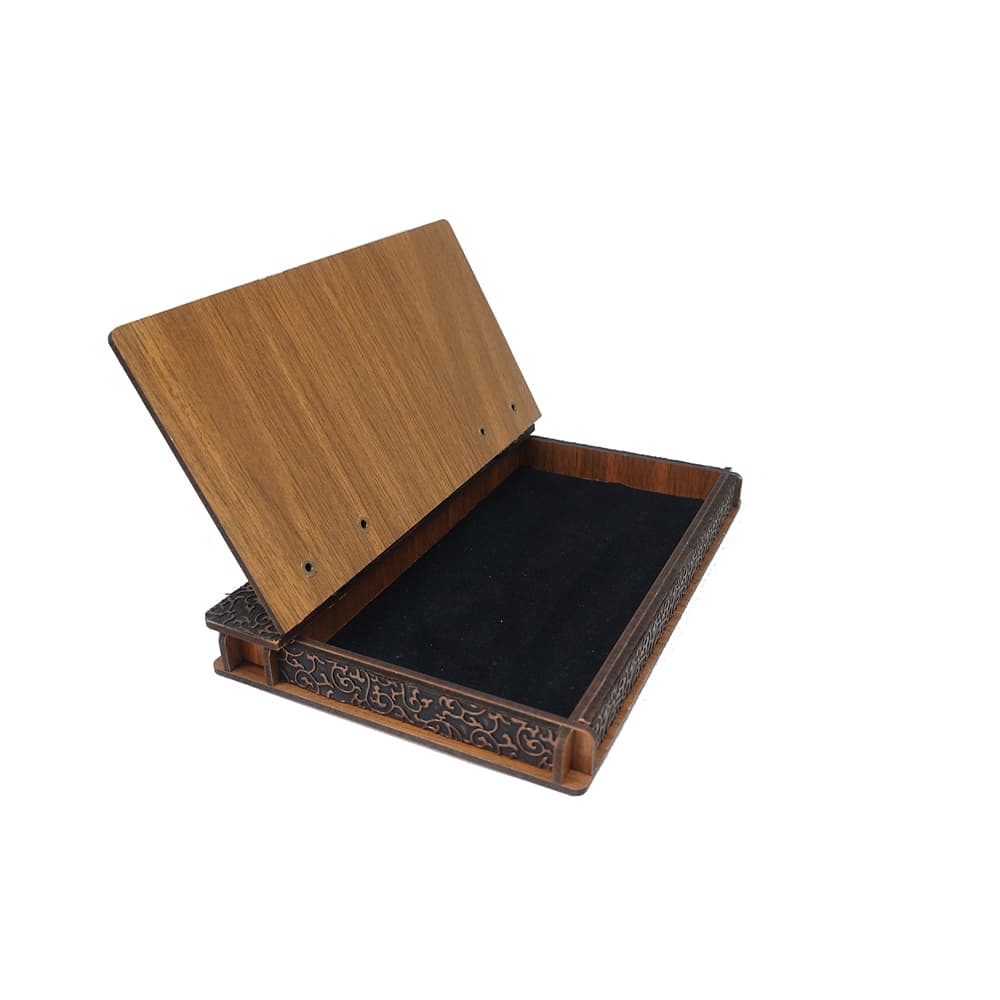 Ceviz Rengi Mdf Ahşap Hesap Sümeni Hesap Kutusu 20x13,3 cm 1 Adet